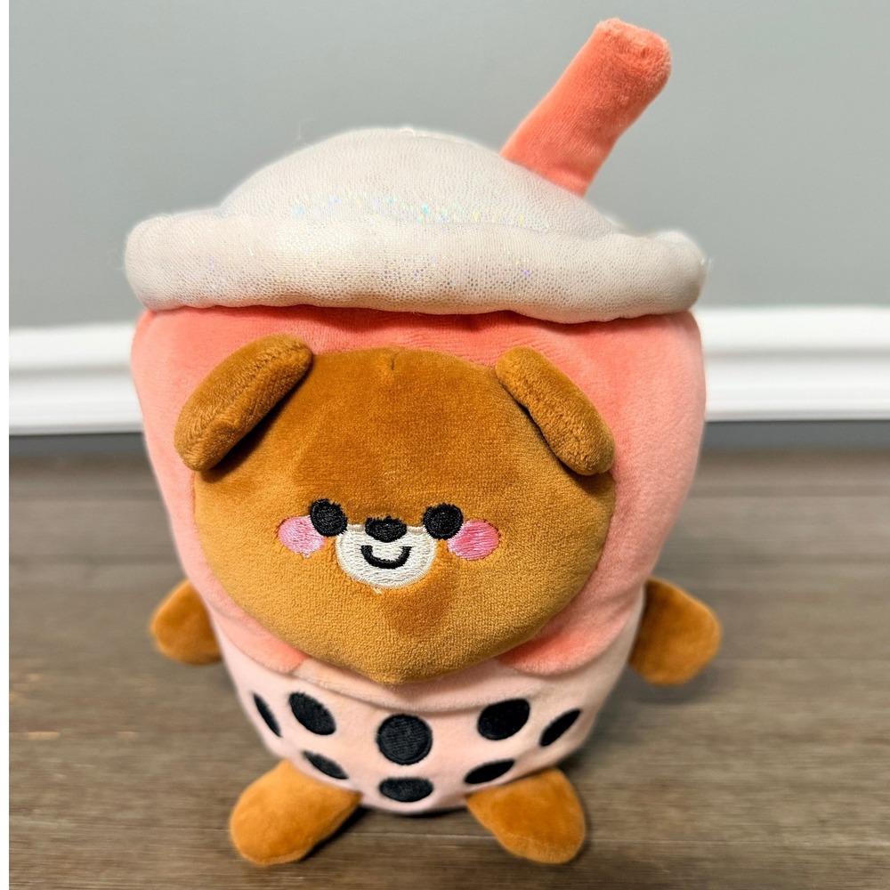 Ploofs Dog Boba‎ Tea Plush Toy Cute Kawaii Drink Stuffed Animal Kids Gift